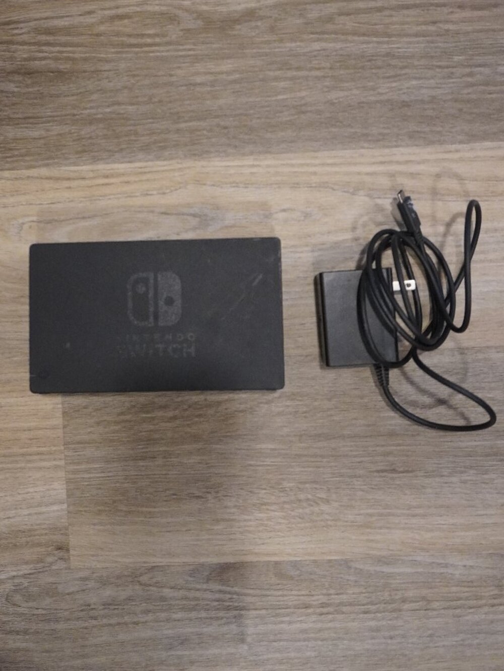 Authentic Nintendo Switch Dock (Black) with OEM AC Adapter Power Cord